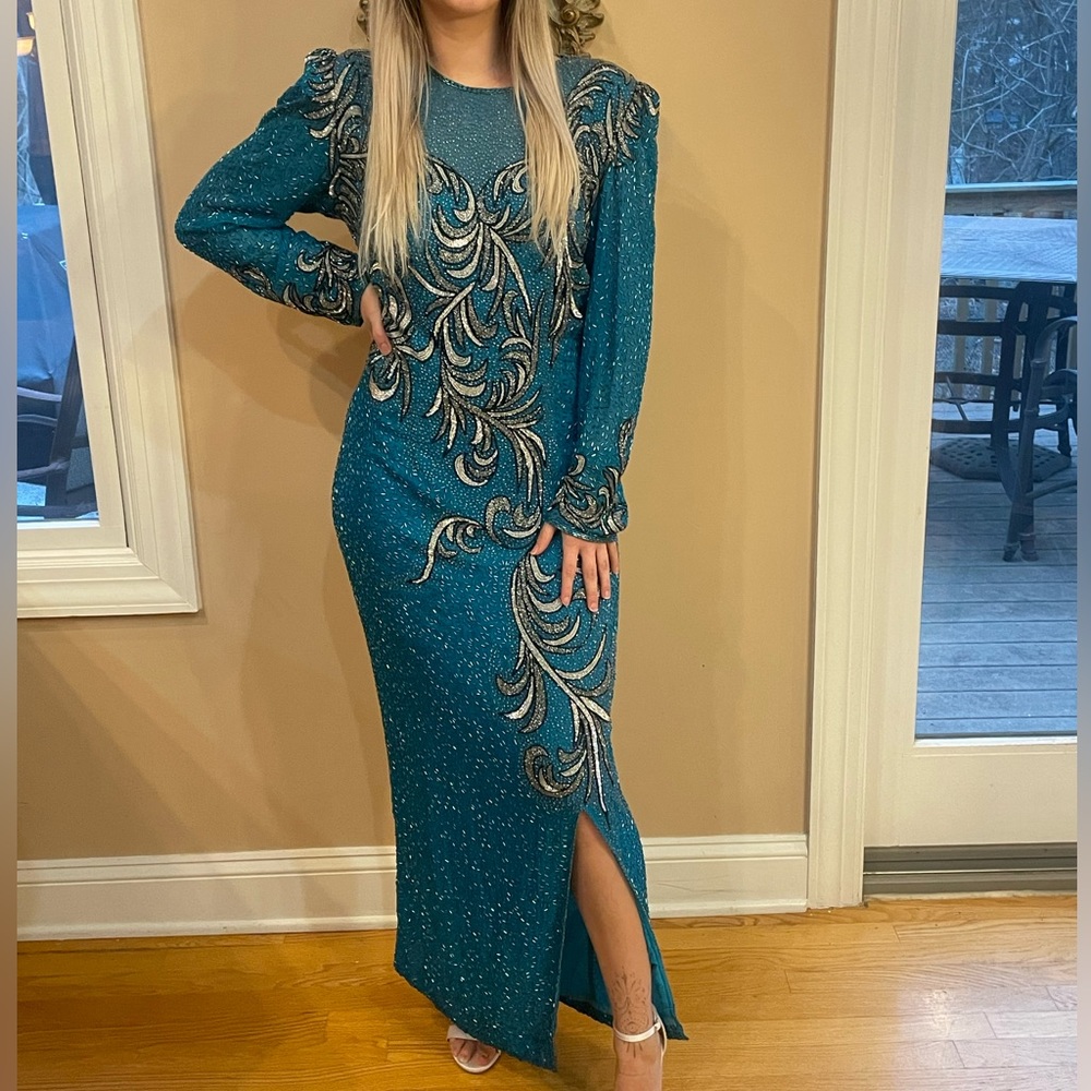 Vintage 1992 beaded gown